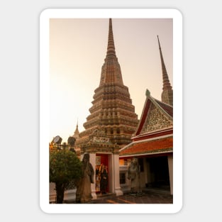 Third entrance view to Phra Chedi Rai at Wat Pho Sticker